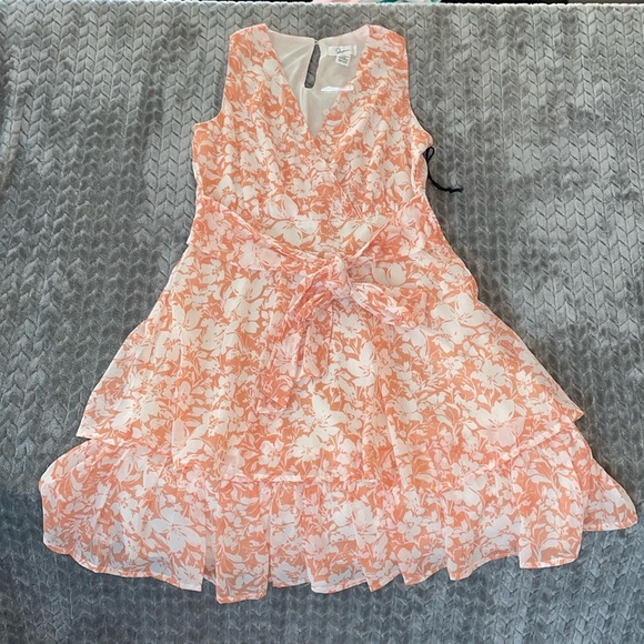 Japna Sleeveless Tiered Ruffle Mini Dress.  Size Small. - Picture 1 of 8